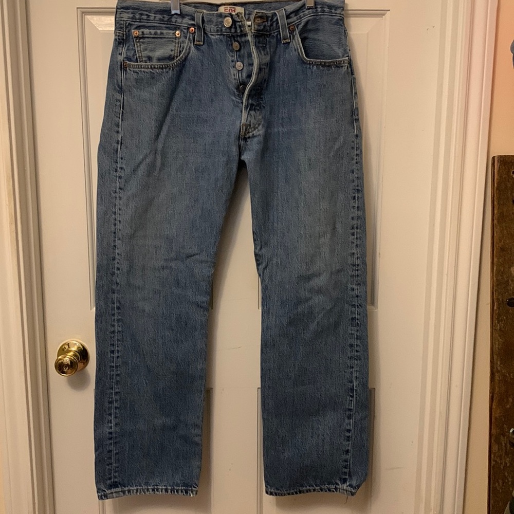 Levi’s 501 straight leg button-fly jeans